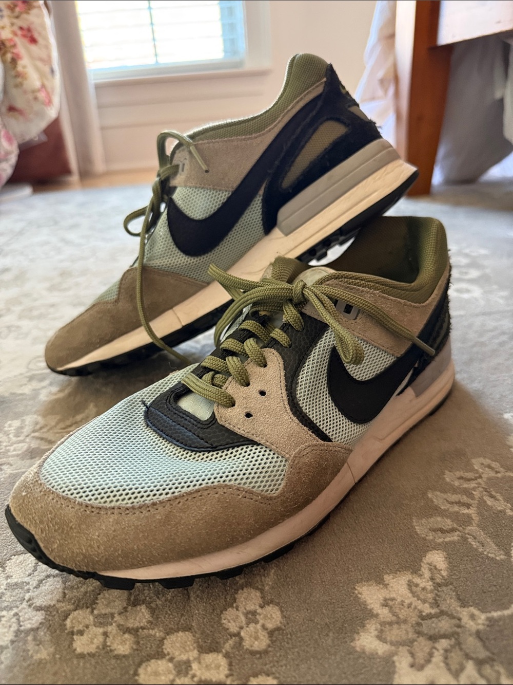 Nike Pegasus 89 Turquoise and Green Sneakers